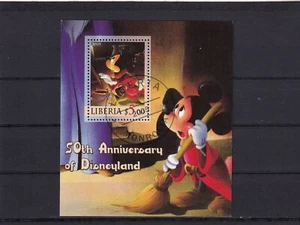 SA19i Liberia 2005 Mickey Mouse Wizard Disney used minisheet Cinderella. - Picture 1 of 1