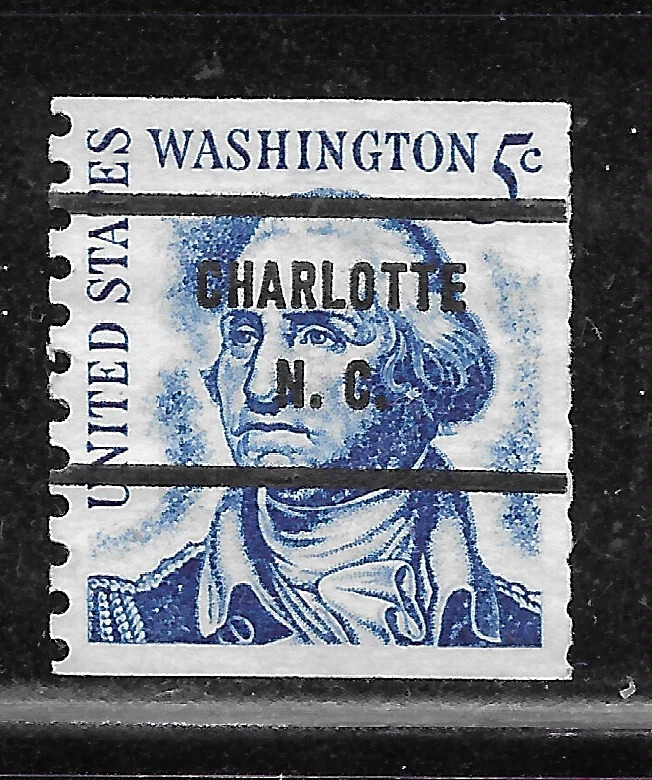 North Carolina Bureau Precancels - Charlotte 71 - 5c Prominent American Coil - Image 1 of 1
