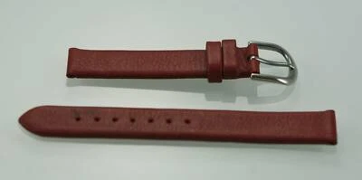 Correa de reloj de repuesto de cuero rojo de acero inoxidable para mujer Relic 14 mm Foto 1 de 2