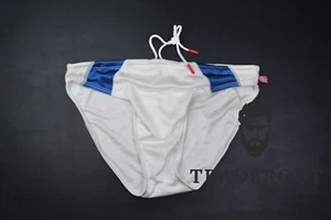 AussieBum Mens white competition crew Nylon Swim bikini Swimwear size S M L XL - Picture 1 of 7