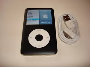 Apple iPod Classic 6. GEN. CUStom SCHWARZ 80GB...NEU AKKU... - Bild 1 von 8