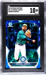 2023 Bowman Sapphire #BCP-63 Michael Arroyo 1st SGC 10 - Picture 1 of 2