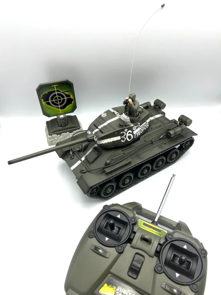 Forces of Valor Battle Beam RC Panzer 1:24 T-34/85 TOP ZUSTAND - Bild 1 von 4