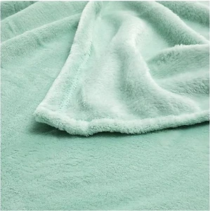 QVC CORAVELLE 2 Heimdecken uni Mikrofaser Flausch ca. 150x200cm mintgrün . - Bild 1 von 1