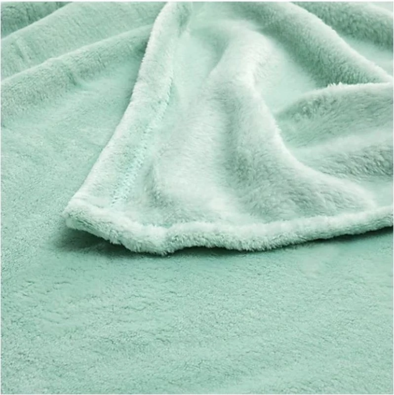 QVC CORAVELLE 2 Heimdecken uni Mikrofaser Flausch ca. 150x200cm mintgrün . - Bild 1 von 1