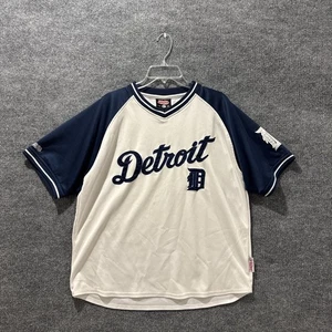 Stitches Detroit Tigers MLB Baseball Trikot Style weiß STAINED T-Shirt Herren L " - Bild 1 von 14
