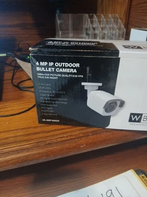 4 CAMERAS  4 MP IP BULLET  2688X1520 TRUE DAY/NIGHT  4 mm lens  - Image 1 of 4