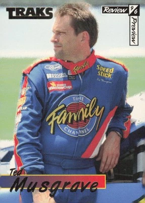 1996 Traks Review & Preview #43 Ted Musgrave Red - Image 1 of 2