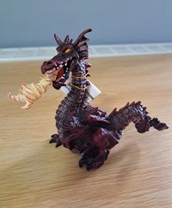PAPO Fantasy Medieval Fire Breathing Red Dragon Toy Figure New - Picture 1 of 5