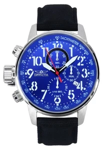 Invicta Lefty Force Chronograph Techymeter Blue Dial 1513 100M Men's Watch - Picture 1 of 4