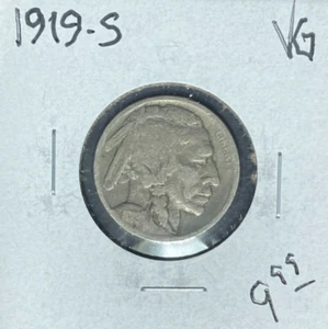 NÍQUEL BÚFALO 1919-S ~ EN MUY BUEN ESTADO ~BONITA MONEDA~ - Imagen 1 de 2