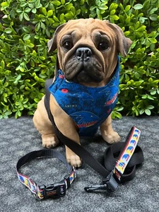 ADELAIDE CROWS AFL Football Dog Collar, Lead, Doggy 'dana, Harness FUNKY FIDO - Picture 1 of 46