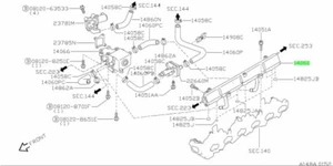 Schlauch Luftregler zu Anschluss; Schlauch-Ai für: Nissan Skyline R32 GTR BNR32 89-94 - Bild 1 von 1