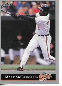 1992 Leaf Series 2 Mark McLemore Base Card - Picture 1 of 1