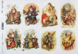 Papel de arroz - Santa2 vintage amigable - Imagen 1 de 2