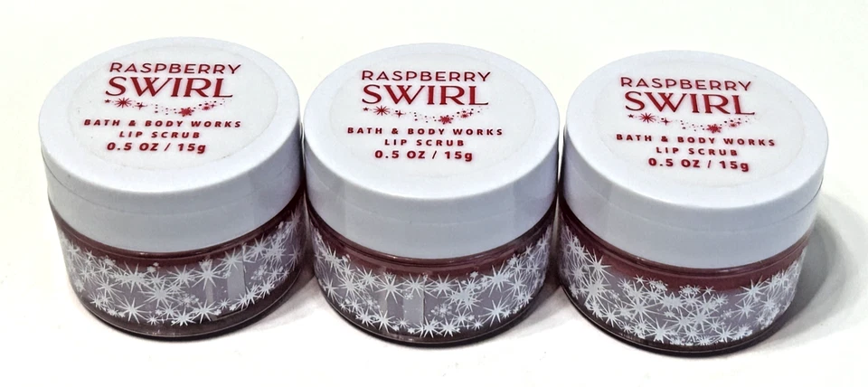 Bath & Body Works Raspberry Swirl Lip Scrub 0.5 Oz X2 Ships