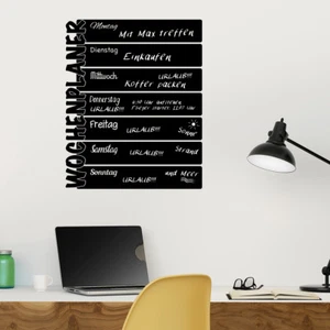 Tafelfolie Wochenplaner, Tafel, Wandsticker, Wandaufkleber, Wanddekoration - Bild 1 von 7