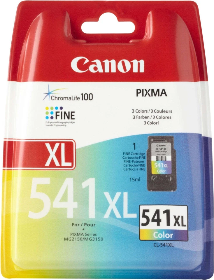 COULEUR ORIGINALE CANON CL-541XL POUR CANON MG2150 MG3150 CL541 5226B005... - Photo 1/1