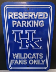 NCAA Kentucky Wildcats Reserved Parking Sign Large Decor 12"x 18" - Picture 1 of 7