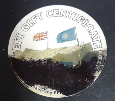 1EFI25G  BRITHISH  EFI  1st Print  25 Cents  Pog  from 2004  not AAFES - Image 1 of 2