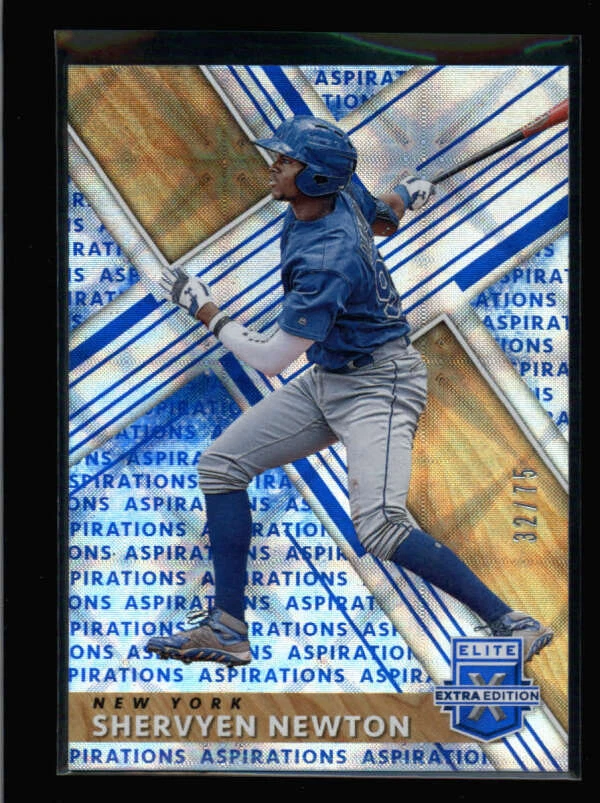 SHERVYEN NEWTON 2019 ELITE EXTRA EDITION #94 BLUE ASPIRATIONS RC #32/75 AZ2487 - Image 1 of 1