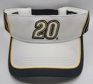 Nascar #20 Tony Stewart Joe Gibbs Racing WHITE Visor Cap / Hat New Without Tags - Picture 1 of 8