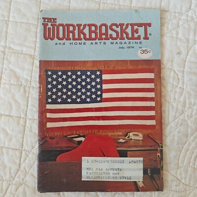 July 1974 The Workbasket Home Arts Magazine Yarn Knitting & Crochet Pattern Book - Image 1 of 4