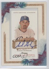 2007 Topps Allen & Ginter's Framed Mini Auto Adrian Gonzalez #AGA-AG2 Auto
