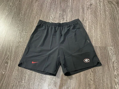Nike UGA Georgia Bulldogs Football Team Issue Player On-Field Shorts Mens L NEW - Image 1 of 4