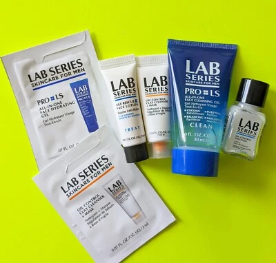 LAB SERIES Men Skincare Beauty Bundle - Lotion, Cleansers, Masks etc - Lot of 6 - Image 1 of 4