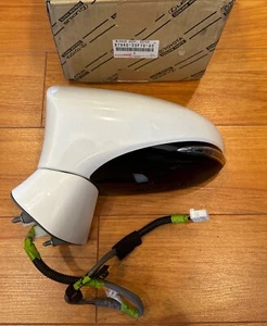 14 20 LEXUS GS350 GS450H GS300 GS LEFT SIDE DOOR MIRROR WHITE NOVA 16 WIRE OEM - Picture 1 of 11