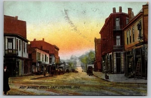 Postcard West Market Street East Liverpool Ohio *A513 - Picture 1 of 2