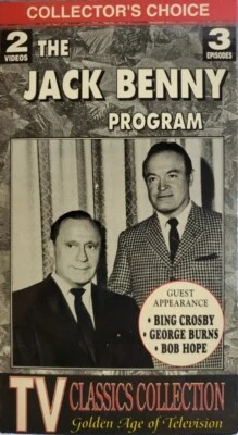 The Jack Benny Show VHS VCR Tape 2 Videos 3 Episodes Bing Crosby Bob Hope Burns - Image 1 of 4