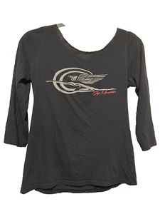 Camiseta grande de motociclista Gigi Montrose Moto Couture para mujer - Imagen 1 de 3