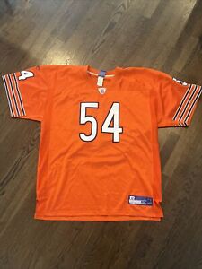 Chicago Bears Jersey Mens Size 56 Urlacher Stitched Orange Reebok