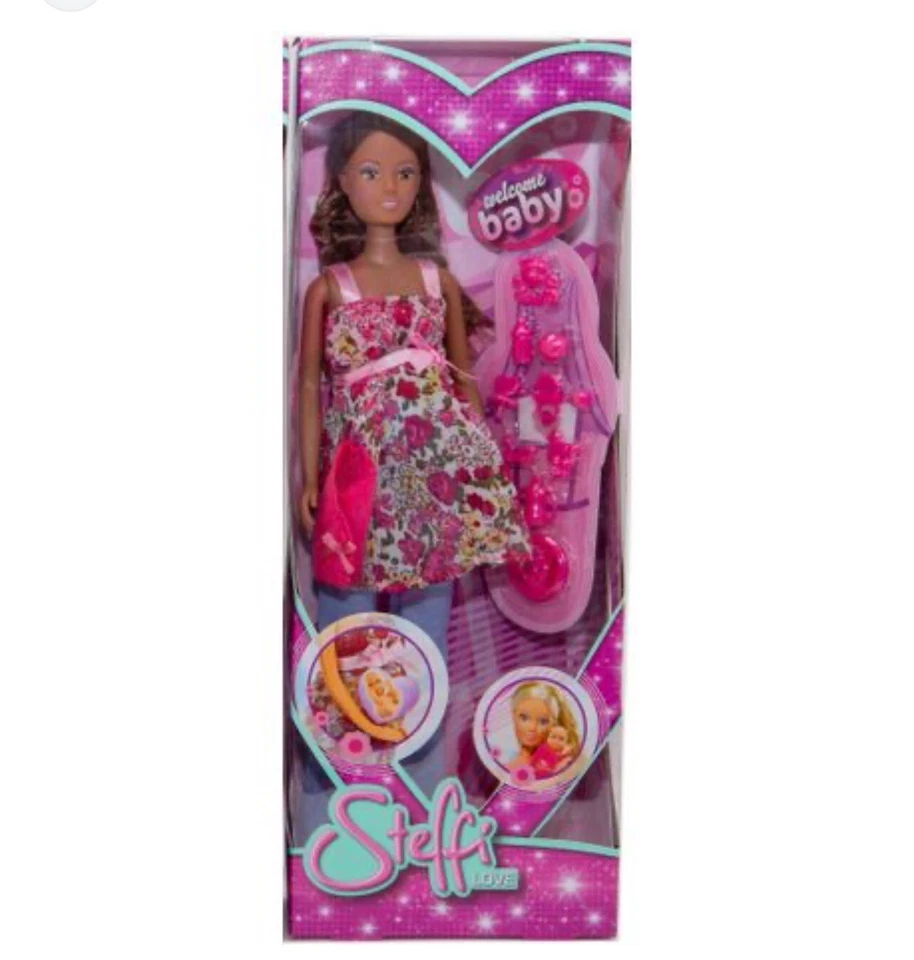 Steffi Love Welcome Baby Muñeca Embarazada Barbie Feliz Familia Clon AA Foto 1 de 2