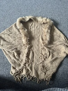 SHEIN BEIGE HEART BOLERO STYLE CARDIGAN FITS SIZE 14 To 18 BRAND NEW WITH BAG - Picture 1 of 7