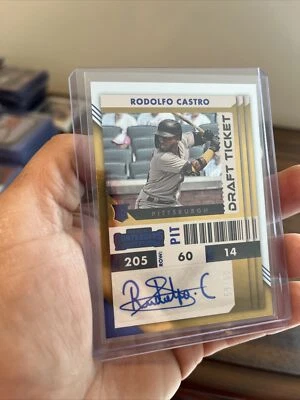 2022 Panini Contenders RODOLFO CASTRO Rookie Ticket RC SP Auto /99 PIRATES - Image 1 of 2