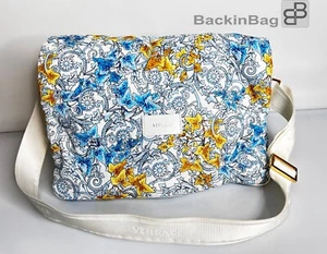 Versace Diaper Baby Bag Floral Ornament Textile Blue - Picture 1 of 14