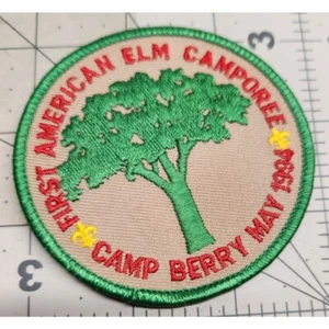Erste amerikanische Elme Camporee Camp Berry Mai 1994 Pfadfinder Amerikas Aufnäher - Bild 1 von 3