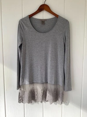 Camisa Top Túnica Sharon Young Talla M Lagenlook Elastizada Silenciosa Lujo Minimalista Foto 1 de 4