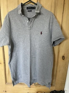 Ralph Lauren Men’s Polo Shirt, Grey, Medium - Picture 1 of 4