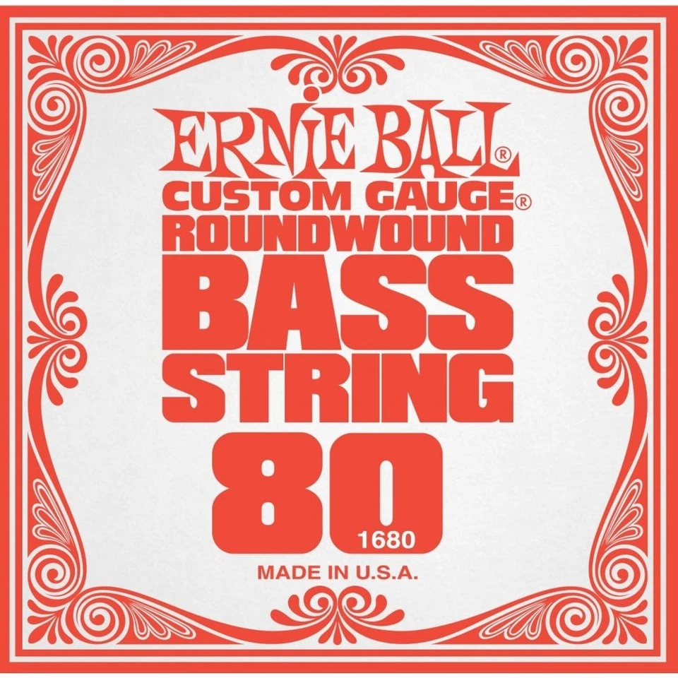 Ernie Ball Slinky Bass Nickel Wound .080 Bass Guitar Single String - Image 1 of 1