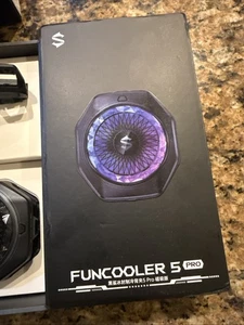 Black Shark Funcooler 5 Pro Phone Magnetic Cooler Cooling Fan W/ Back Clip RGB - Picture 1 of 13