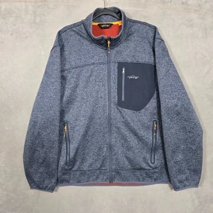 Orvis Jacket Mens 2XL Gray full zip Fleece Lined Trout Bum - Picture 1 of 11