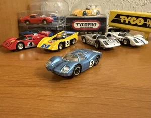 HTF Custom Tyco Pro H.O. Porsche 908 Short Nose Met.Blue #2 Chrome Rims Slot Car - Picture 1 of 14