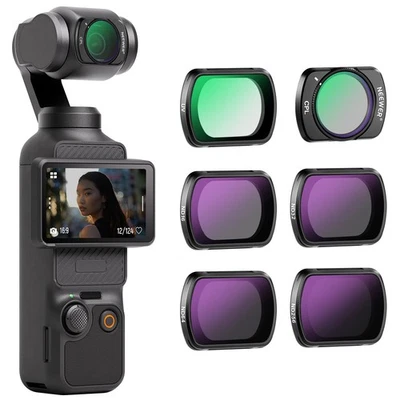Juego de filtros magnéticos NEEWER para DJI Osmo Pocket 3 - ND16 ND32 ND64 ND256 CPL UV Foto 1 de 3