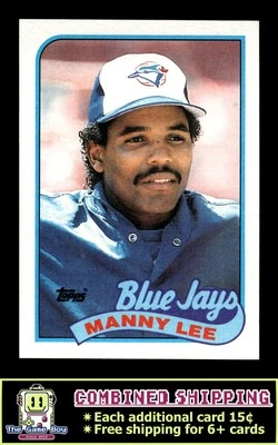 1989 Topps #371 Manny Lee Toronto Blue Jays - Image 1 of 2