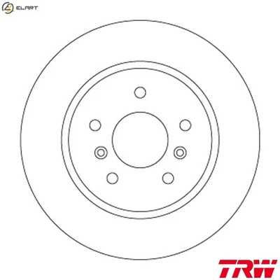 2x BRAKE DISC DF6787 FOR RENAULT NISSAN ROGUE/SPORT/II/SUV QASHQAI/Wagon 1.6L - Image 1 of 4
