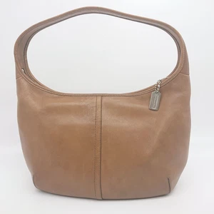 [Casi Como Nuevo] Bolso de Hombro Old Coach 9226 Marrón Cuero Media Luna de Japón - Imagen 1 de 19